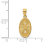 14k Yellow Gold 14k Gold Polished Small Cross Medal Pendant