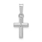 14k White Gold 14k White Gold Polished Cross Pendant