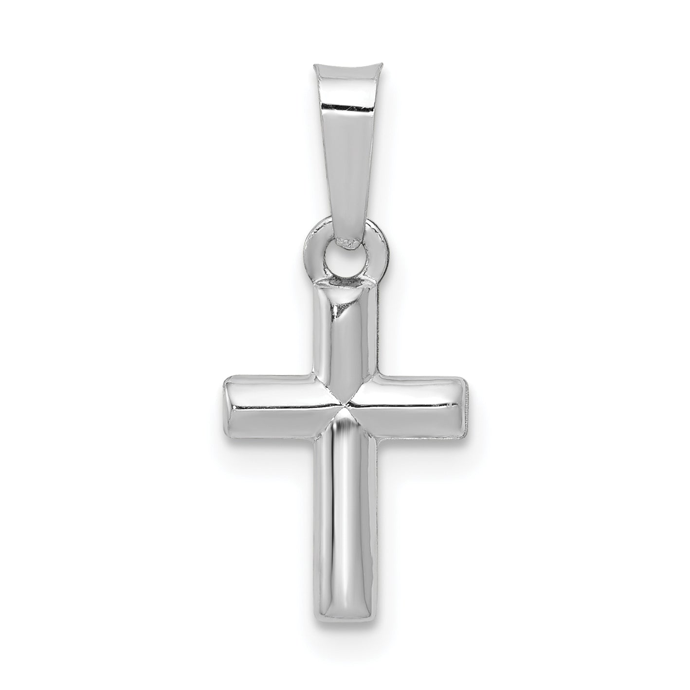 14k White Gold 14k White Gold Polished Cross Pendant