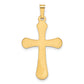 14k Yellow Gold 14k Polished Rounded Cross Pendant