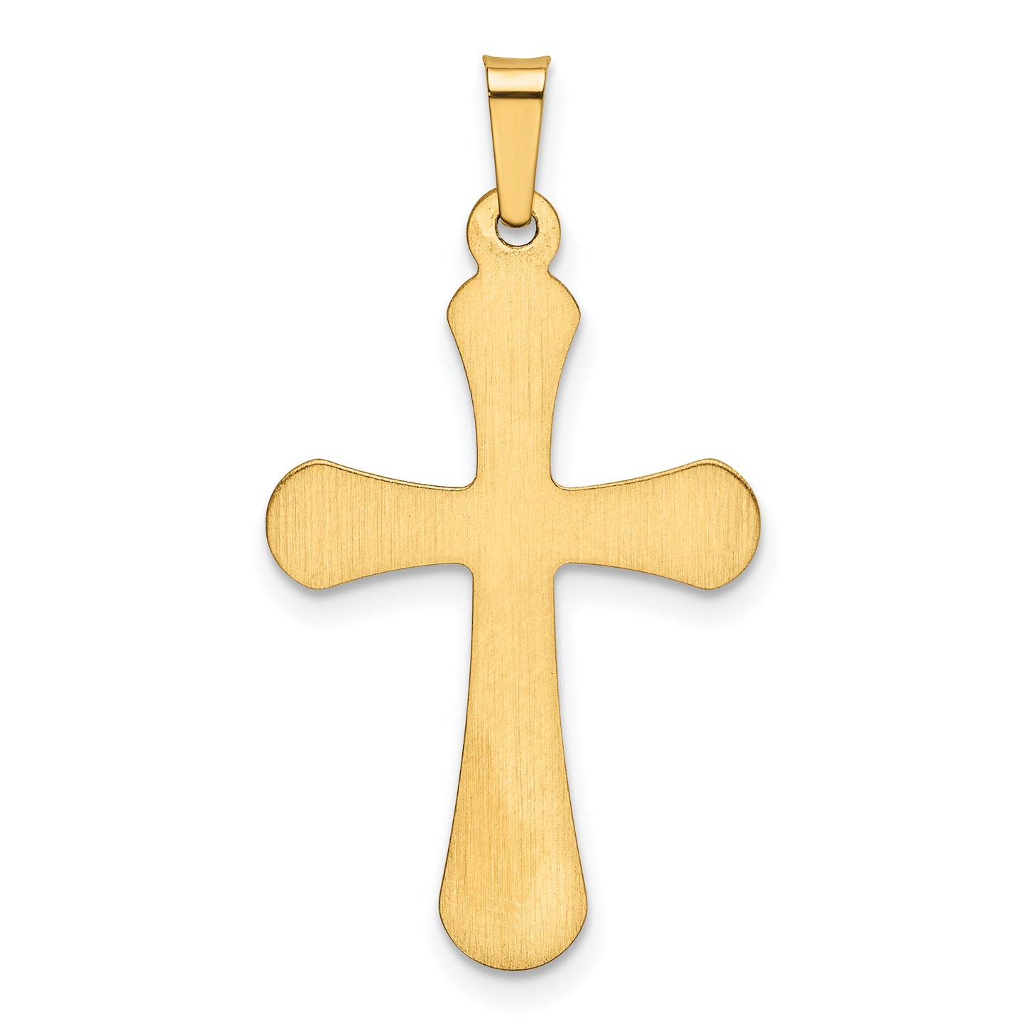 14k Yellow Gold 14k Polished Rounded Cross Pendant