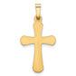 14k Yellow Gold 14k Polished Rounded Cross Pendant