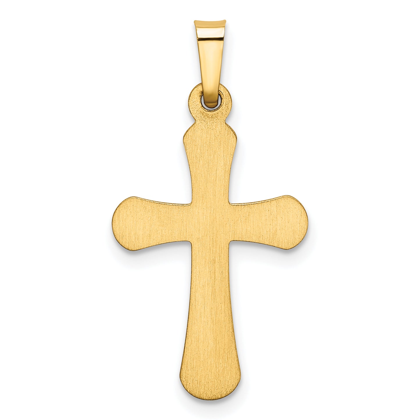 14k Yellow Gold 14k Polished Rounded Cross Pendant