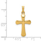 14k Yellow Gold 14k Polished Rounded Cross Pendant