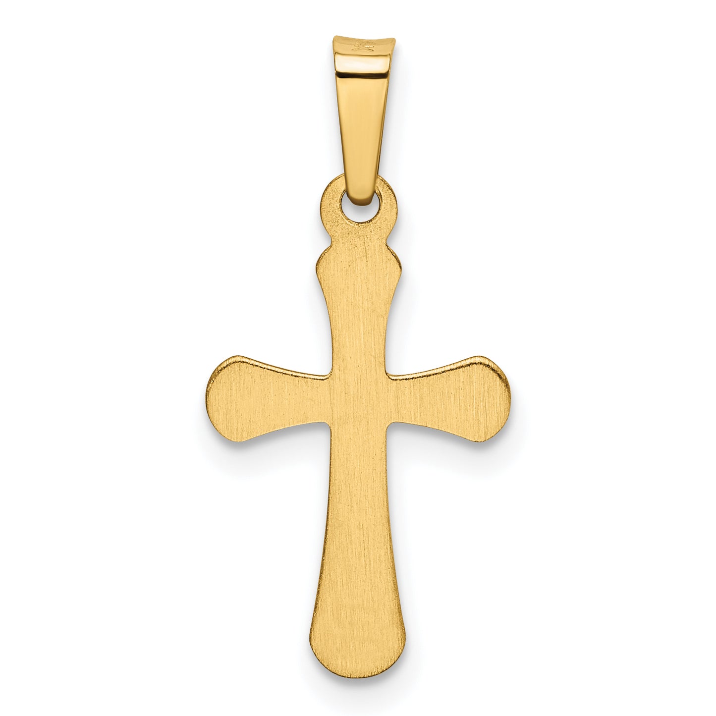 14k Yellow Gold 14k Polished Rounded Cross Pendant