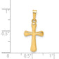 14k Yellow Gold 14k Polished Rounded Cross Pendant