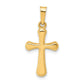 14k Yellow Gold 14k Polished Rounded Cross Pendant