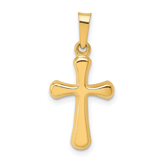 14k Yellow Gold 14k Polished Rounded Cross Pendant