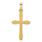 14k Yellow Gold 14k Polished Passion Cross Pendant