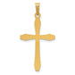 14k Yellow Gold 14k Polished Cross Pendant