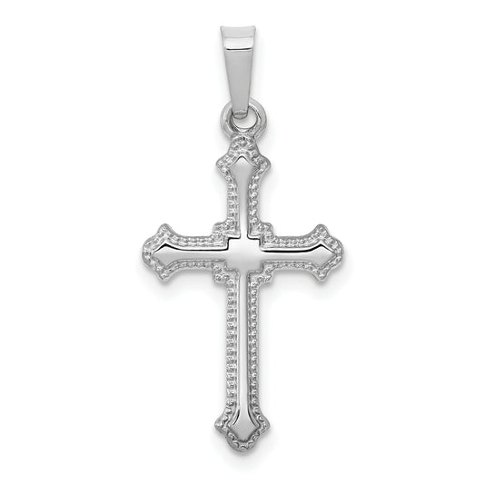 14k White Gold 14k White Gold Polished Cross Pendant