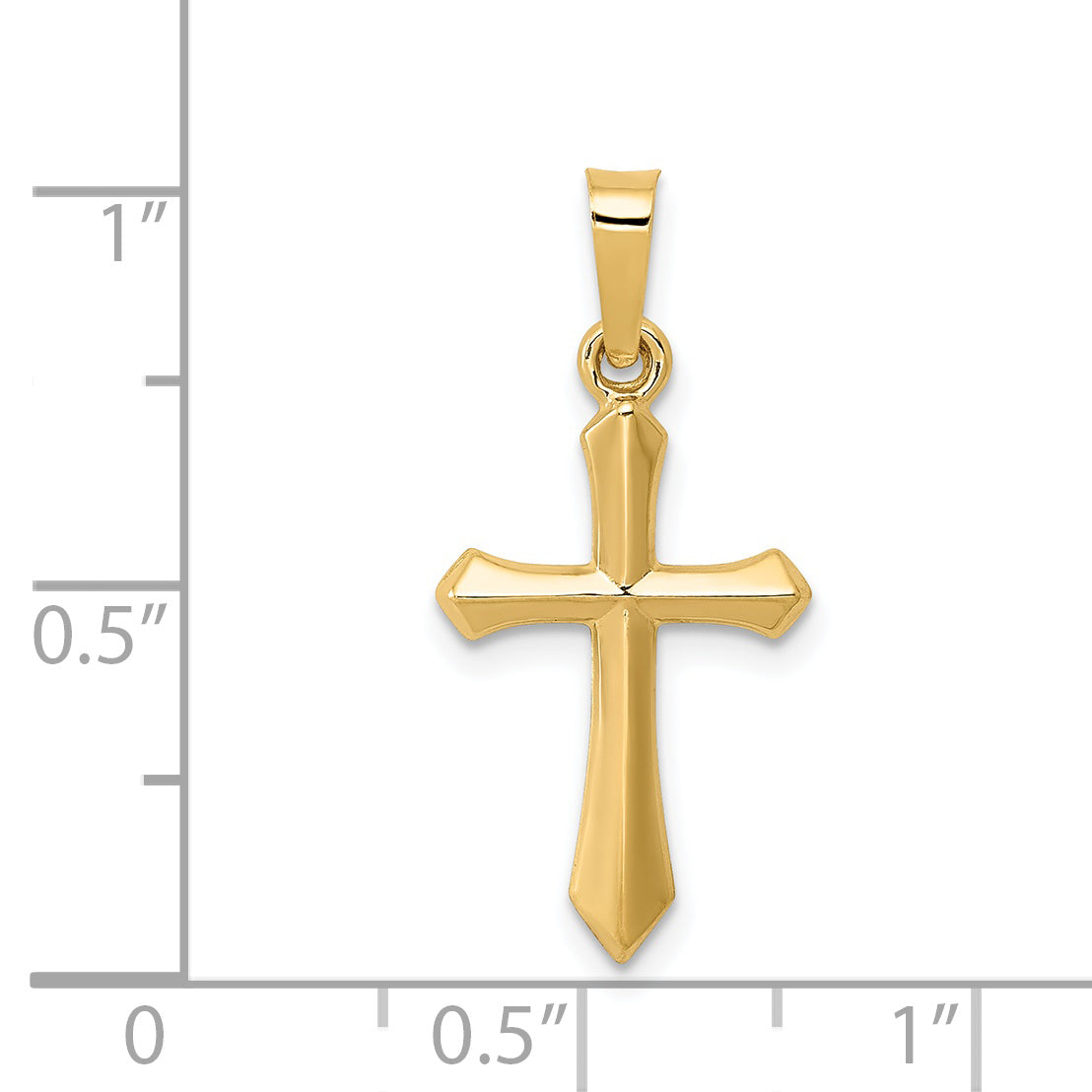 14k Yellow Gold 14k Polished Cross Pendant