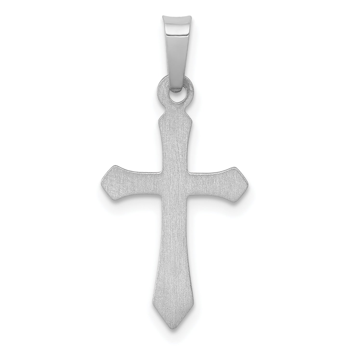 14k White Gold 14k White Gold Polished Cross Pendant