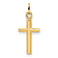 14k Yellow Gold 14k Hollow Cross Pendant