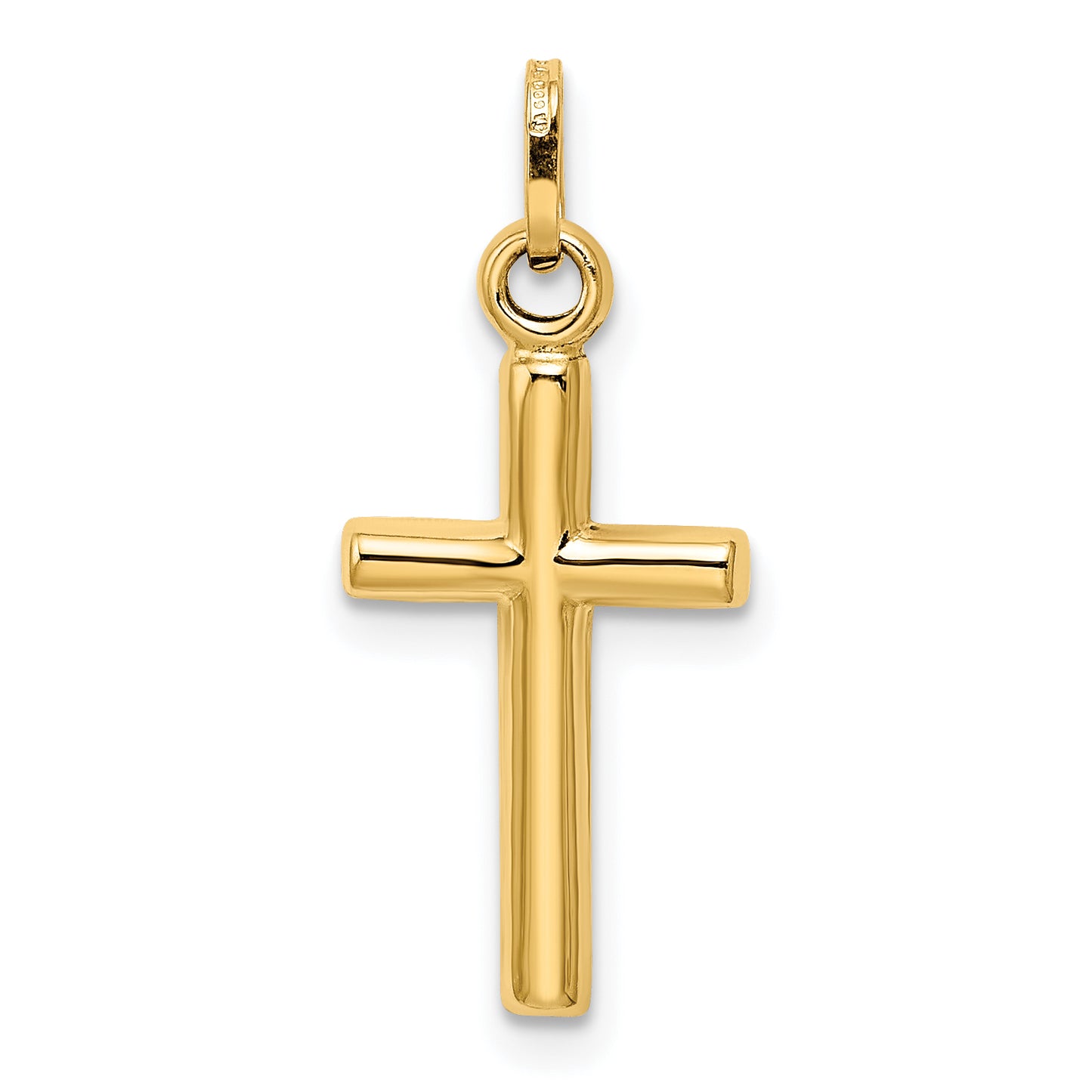 14k Yellow Gold 14k Hollow Cross Pendant