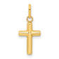 14k Yellow Gold 14k Hollow Cross Pendant