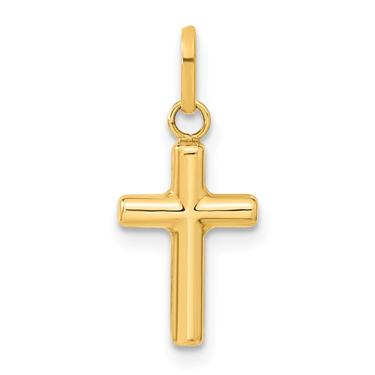 14k Yellow Gold 14k Hollow Cross Pendant