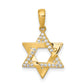 14k Yellow Gold 14k Polished CZ Star of David Pendant