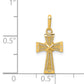 14k Yellow Gold 14K D/C Cross Pendant