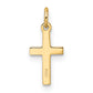 14k Yellow Gold 14k Polished Solid Cross Pendant