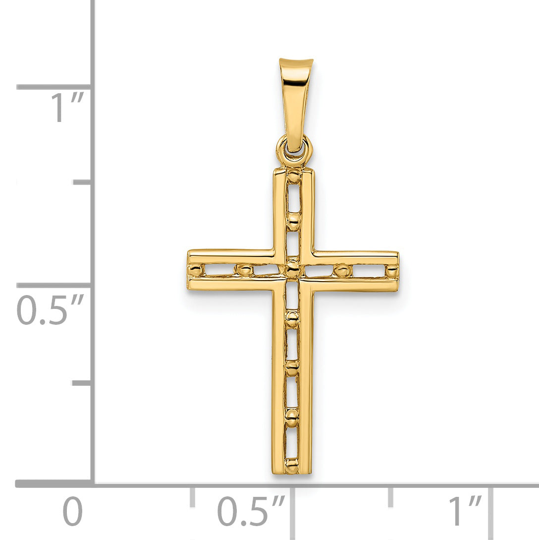 14k Yellow Gold 14k Polished Solid Cross Pendant