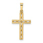 14k Yellow Gold 14k Polished Solid Cross Pendant