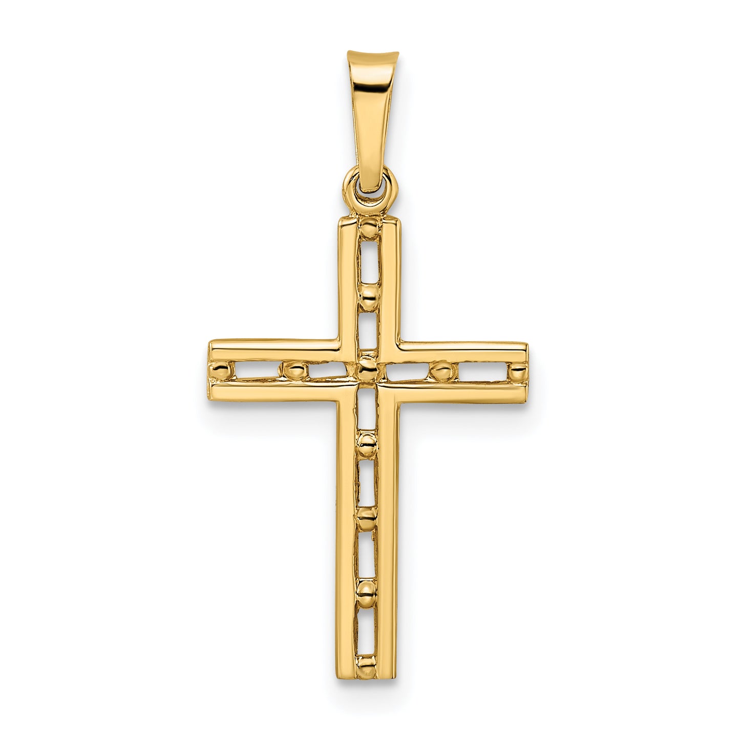 14k Yellow Gold 14k Polished Solid Cross Pendant