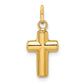 14k Yellow Gold 14k Polished Puffed Cross Pendant