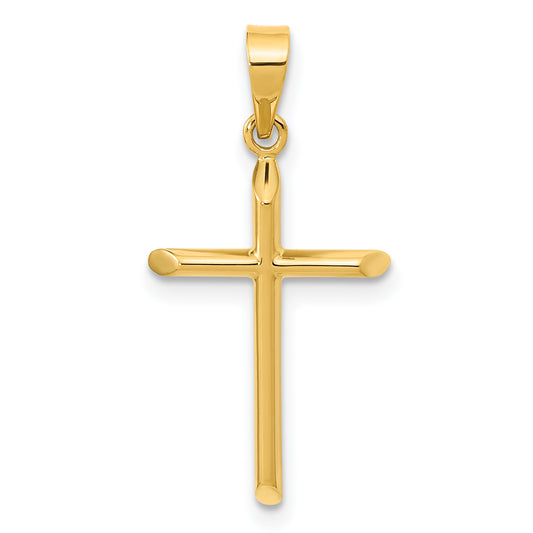 14k Yellow Gold 14K Polished Cross Pendant