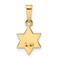 14k Yellow Gold 14k Polished and Enameled Solid Star of David Pendant