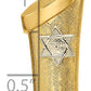 14k Two-tone 14k Two-tone Hollow Mezuzah and Star Pendant