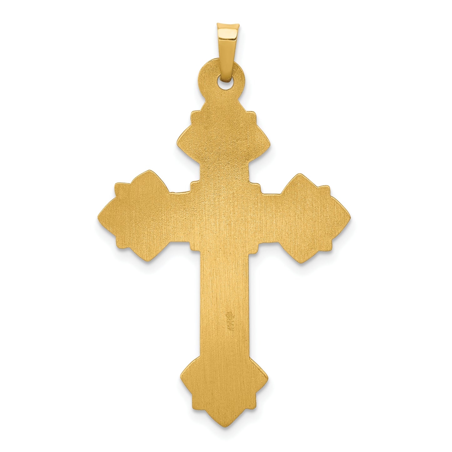 14k Yellow Gold 14k Hollow Cross Pendant