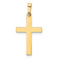 14k Yellow Gold 14k Hollow Cross Pendant