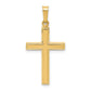 14k Yellow Gold 14k Hollow Cross Pendant