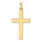 14k Yellow Gold 14k Hollow Cross Pendant