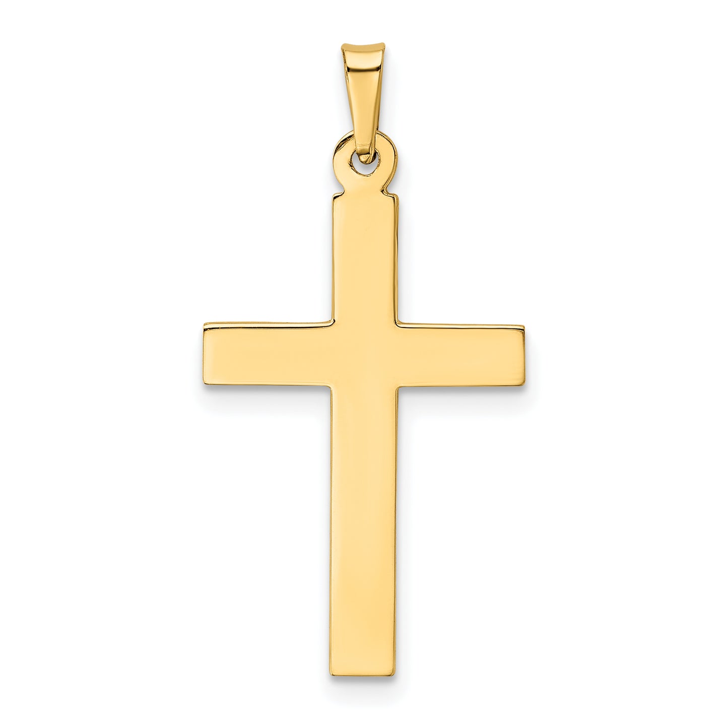 14k Yellow Gold 14k Hollow Cross Pendant