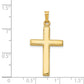 14k Yellow Gold 14k Hollow Cross Pendant