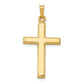 14k Yellow Gold 14k Hollow Cross Pendant