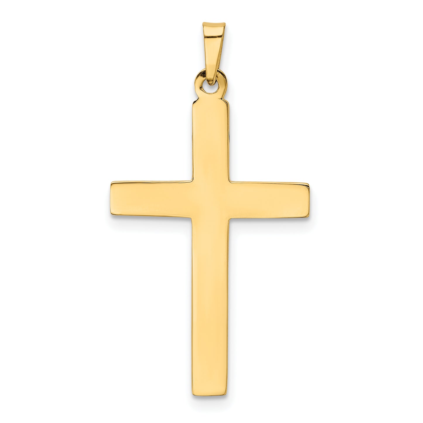 14k Yellow Gold 14k Hollow Cross Pendant