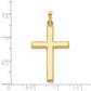 14k Yellow Gold 14k Hollow Cross Pendant