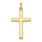 14k Yellow Gold 14k Hollow Cross Pendant