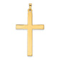 14k Yellow Gold 14k Hollow Cross Pendant