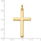 14k Yellow Gold 14k Hollow Cross Pendant