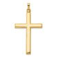 14k Yellow Gold 14k Hollow Cross Pendant