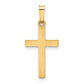 14k Yellow Gold 14k Hollow Cross Pendant