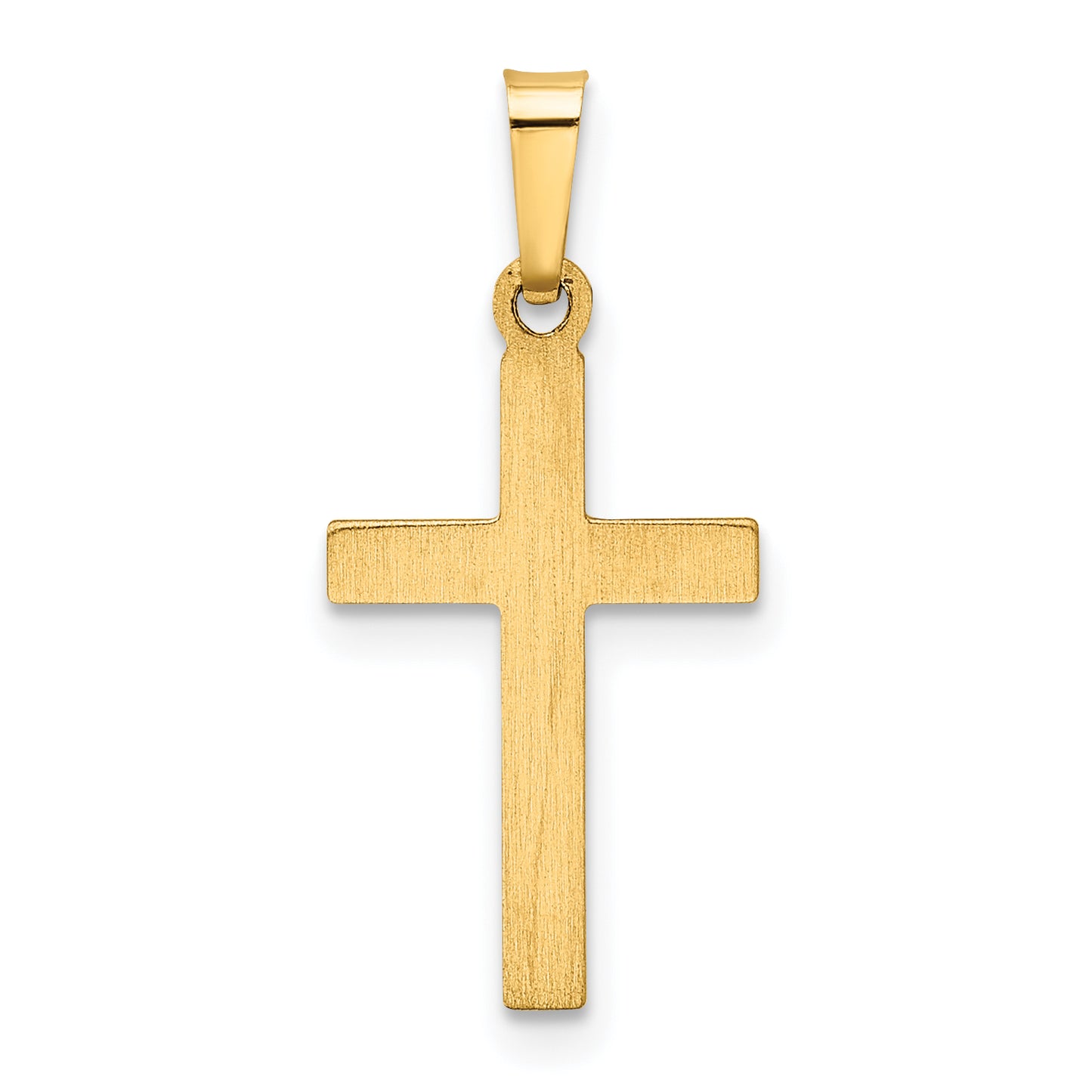 14k Yellow Gold 14k Hollow Cross Pendant