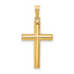 14k Yellow Gold 14k Hollow Cross Pendant