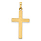 14k Yellow Gold 14k Hollow Cross Pendant