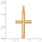 14k Yellow Gold 14k Hollow Cross Pendant