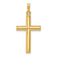 14k Yellow Gold 14k Hollow Cross Pendant